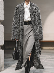 Old Money Minimalist Wool Mid-length Power Dressing Coat