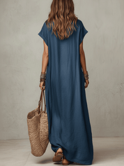 Effortless Bohemian Flow Relaxed Maxi Dress