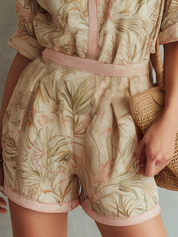 Casual Printed Shorts Set