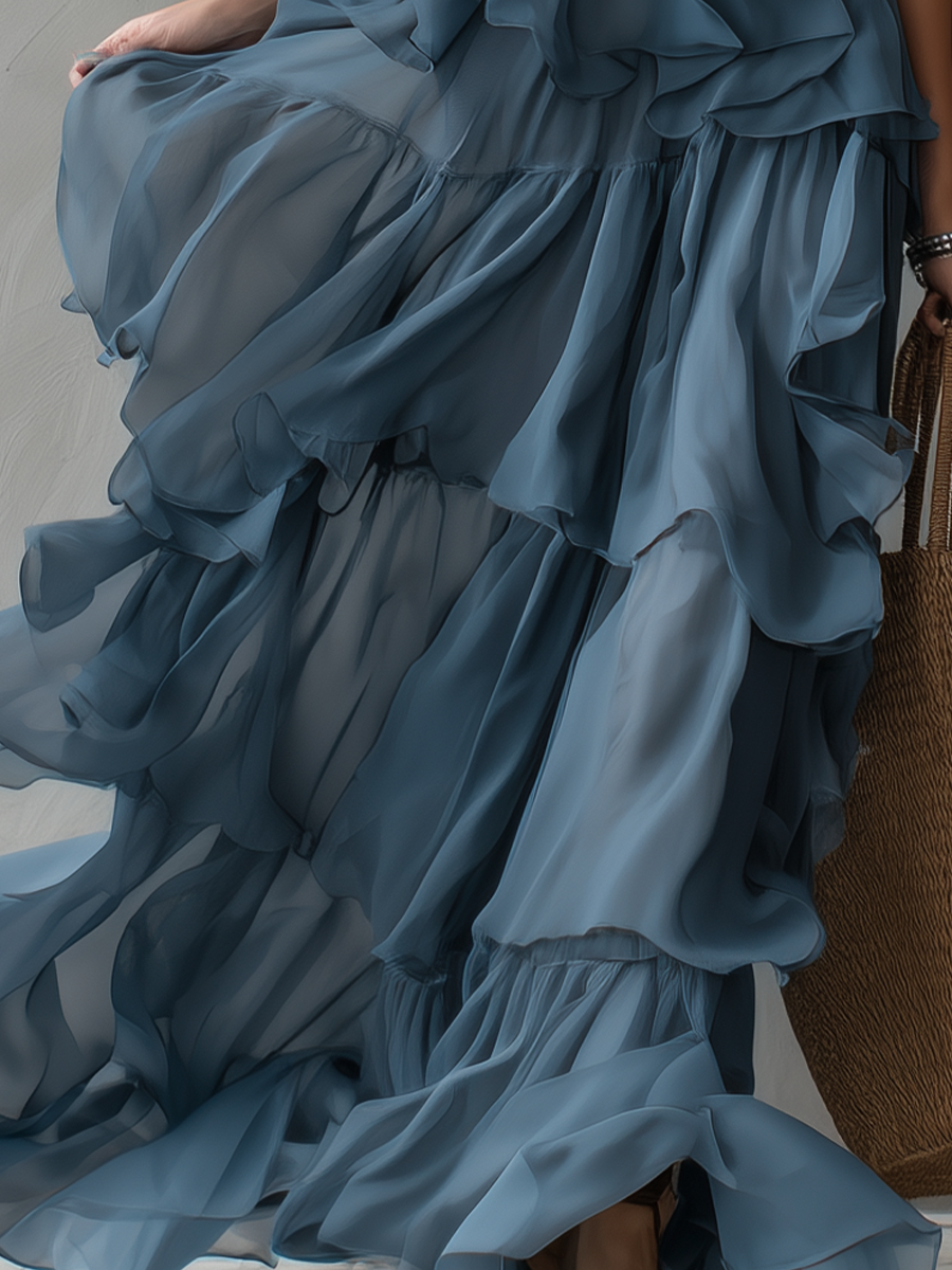 Flowy Tiered Maxi Dress