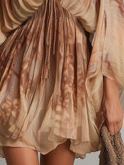 Soft Pleated Mini Dress