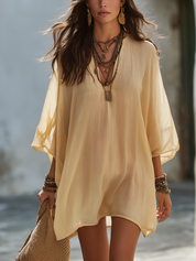 Bohemian Chiffon Textured Dress