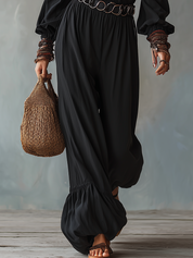 Refined Black Off-Shoulder Wide-Leg Jumpsuit