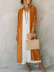 Loose Long Sleeves Corduroy Jacket