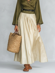 Olive Wrap Bohemian Maxi Set