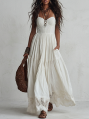 Barefoot Muse Lace Camisole Maxi Dress