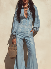 Sunlit Riviera Wide-Leg Jumpsuit