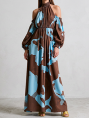 Bohemian Mocha Breeze Maxi Dress