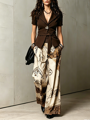 Cocoa Tailored Bohemian Suit Set