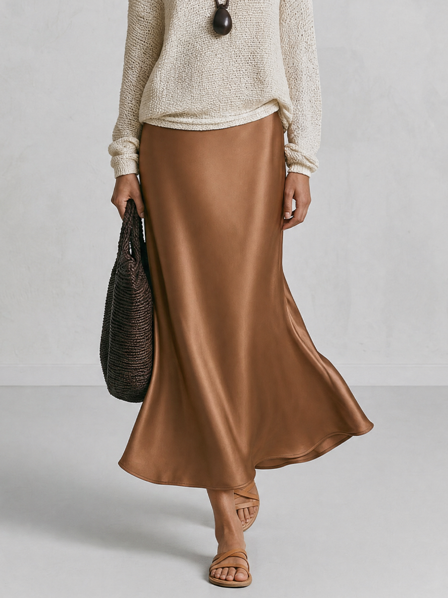 Slouchy One-Shoulder Long Sleeve Knit Pullover