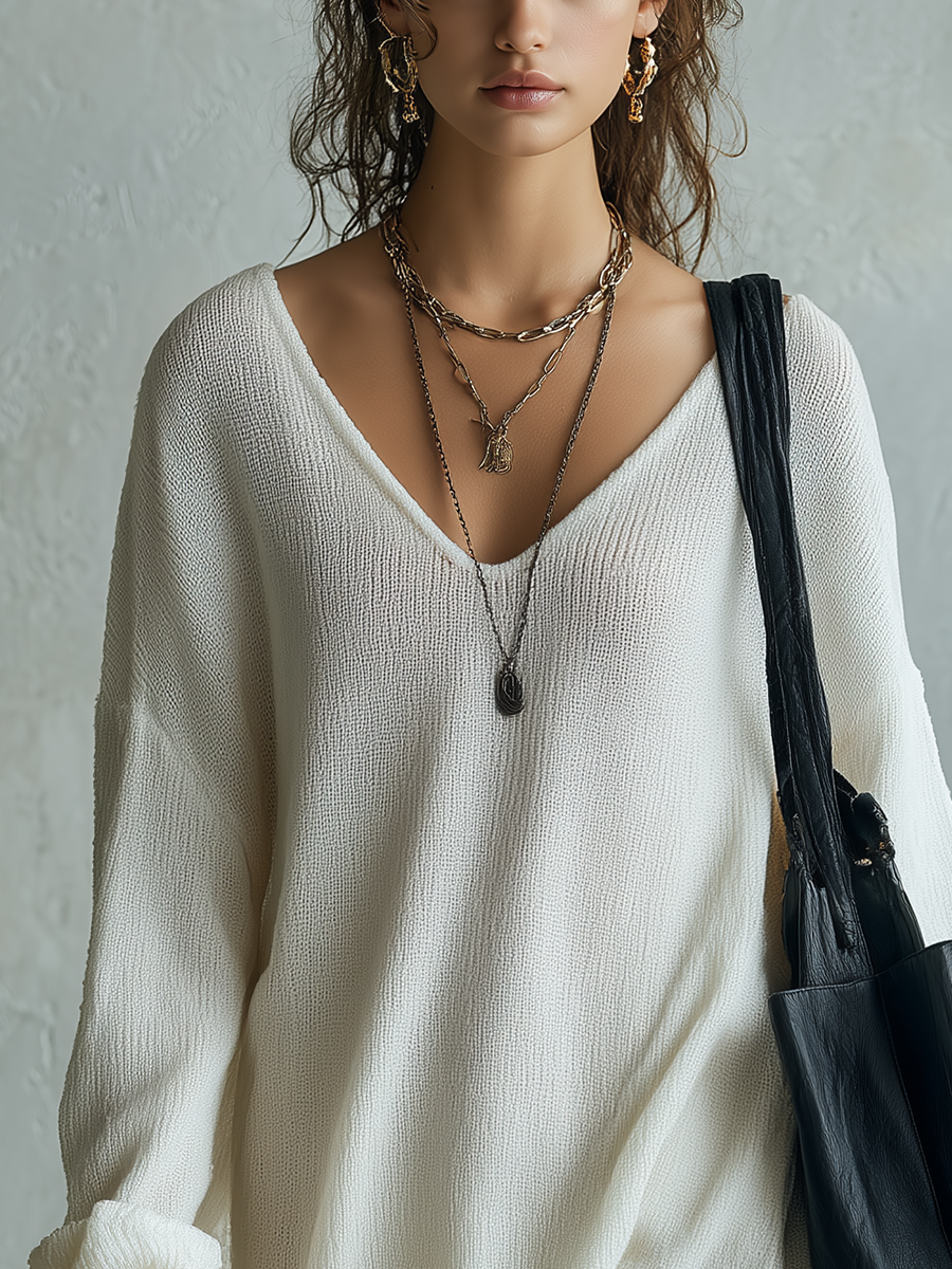 Easily Create A Stylish Ivory Lace Sweater