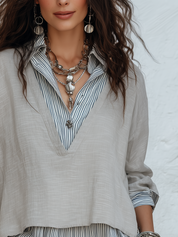 Effortlessly Create An Oatmeal Colored Striped Shirt