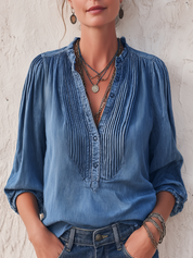 Bohemian Denim Top