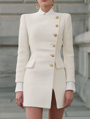 Quiet Luxury Structured Chic Mini Dress