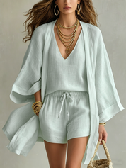 Lightweight Layered Casual Three-Piece Set