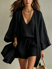 Lightweight Layered Casual Three-Piece Set