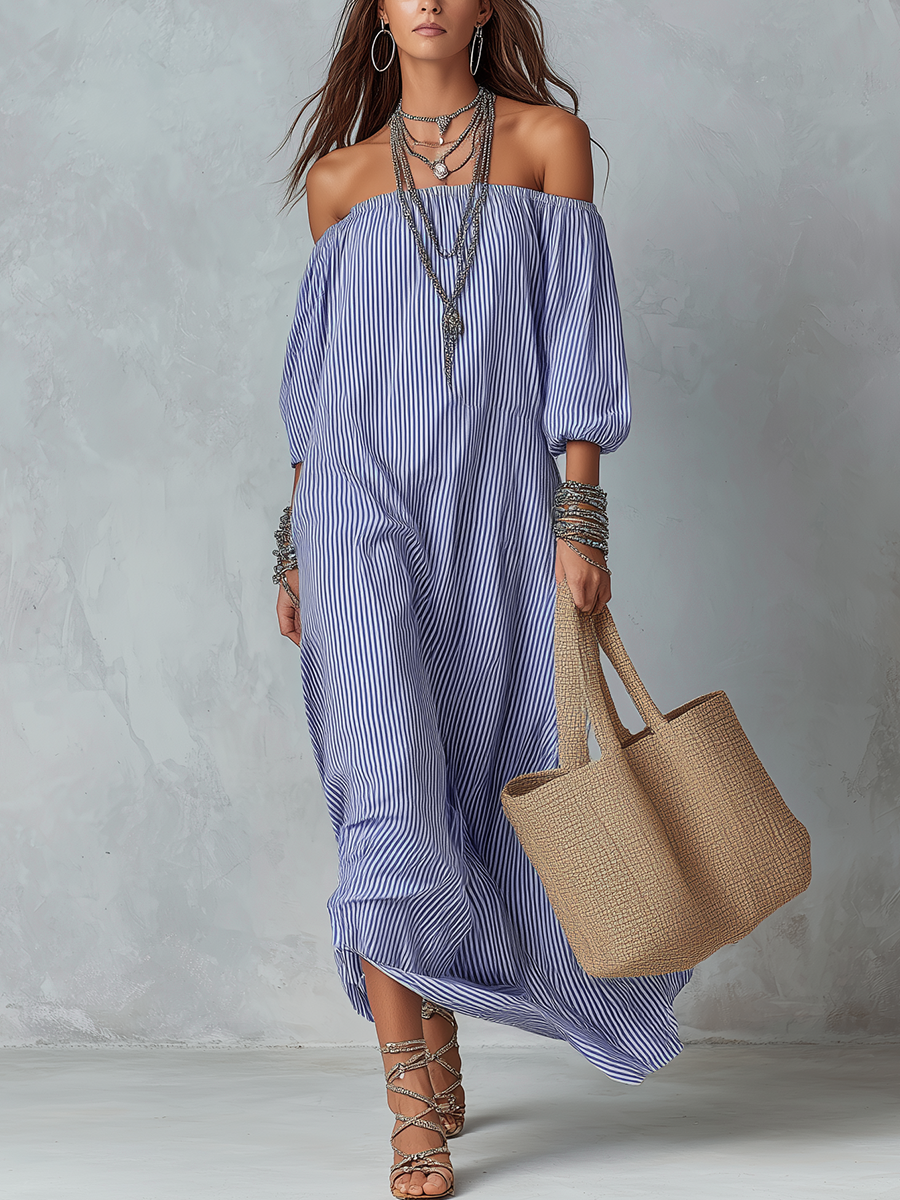 off the shoulder loose fitting dresses ClodeEU Women's Off Shoulder Short Sleeve Maxi Dress,Casual Loose Fit Long Dress with Pockets Coffee,Women's Plus XXL