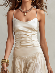 Graceful Ivory Fluid Maxi Set