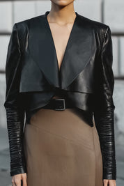 Future Retro Deconstructed Eco-friendly Leather Jacket