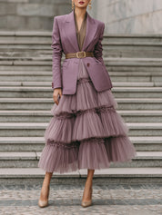 90s Minimalism Revival Soft Shoulder Padded Single Breasted Lapel Blazer