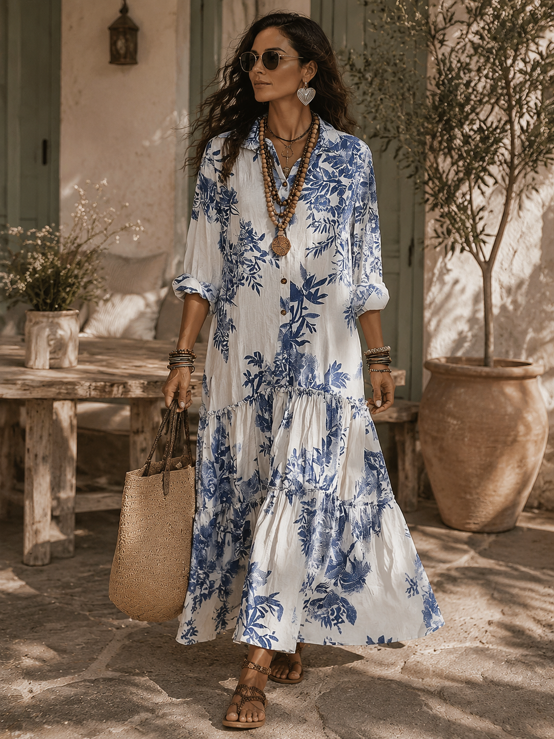 marissa button down boho dress The Marissa Dress