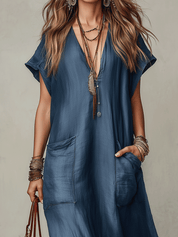 Effortless Bohemian Flow Relaxed Maxi Dress